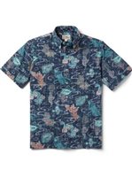 Reyn Spooner Mens Hawaiian Shirt Large Seaplane Vacation Island