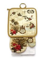 Island Heritage Islands of Hawaii Oven Mitt & Potholder set