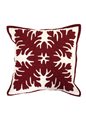 Kenui Quilts Silversword Burgundy Hawaiian Quilt Pillow Cover