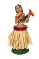 Assorted Color Hula Wahine with Uliuli Dashboard Doll 4.5&quot;