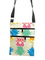 Pineapple White Hawaiian Passport Bag [40% OFF]