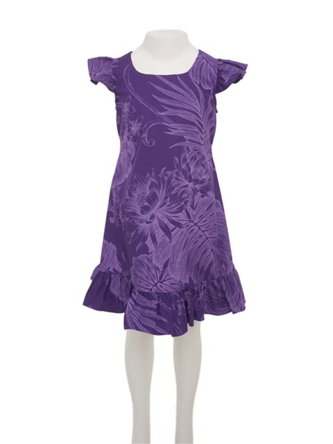 Purple hawaiian dress best sale