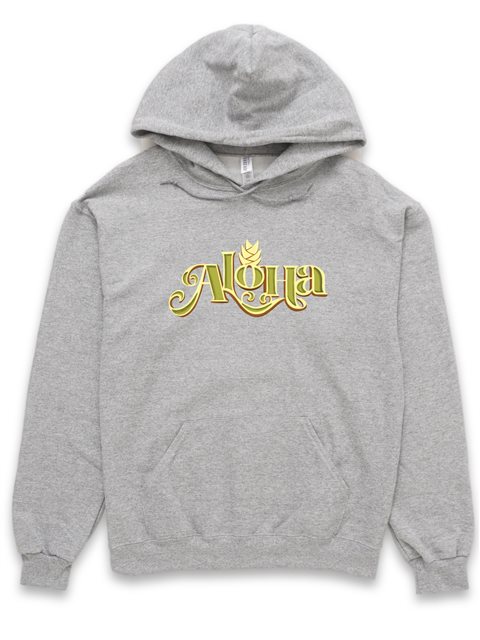 Exclusive Honi Pua Aloha Engraving Unisex Hawaiian Hoodie