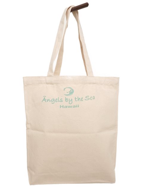 Angels by the Sea キャンバス ラージ トートバッグ [アロハビーチ