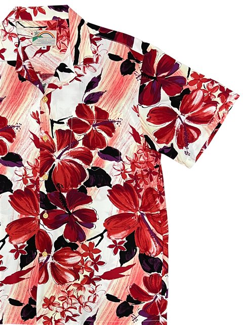 Made in Hawaii Super Soft Rayon Hawaiian Vintage Hibiscus 