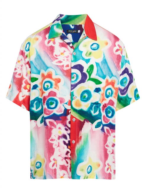 Jams World Pink Hawaiian Shirts for Men