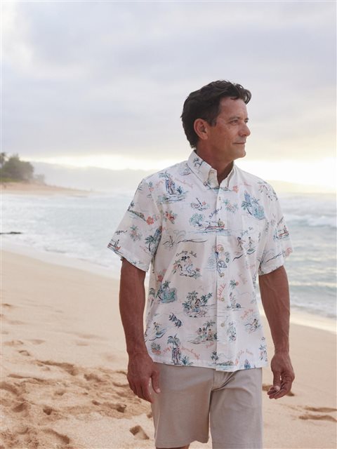 Hawaiian REYN SPOONER Men's Aloha Shirt Rayon [Hawaii Recalls]