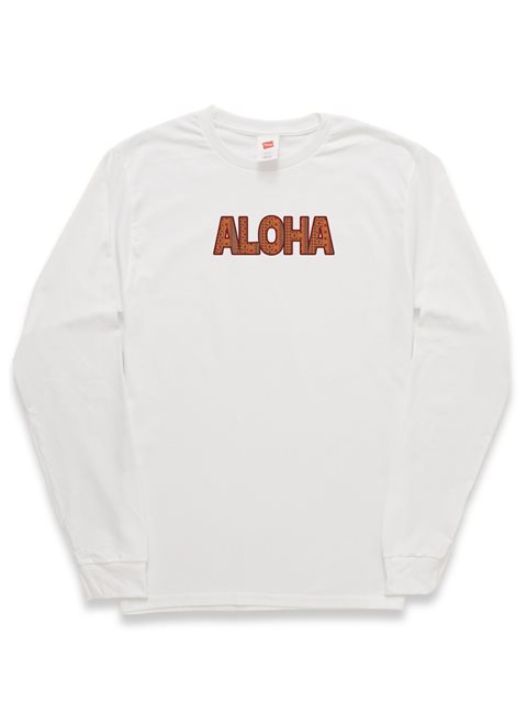 [Tribal Collection] Honi Pua Tribal ALOHA Unisex Hawaiian Long Sleeve  T-Shirt