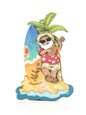 Ukulele Hawaiian Santa Ornament