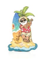 Ukulele Hawaiian Santa Ornament