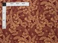 Hibiscus &amp; Banana Leaves Rust Poly Cotton NLX-21115