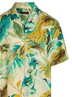 Jams World Azzurra Teal Rayon Men's Hawaiian Shirt