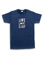 【Soha Living コラボ】 Honi Pua ユニセックスハワイアンTシャツ [Live Love Surf]