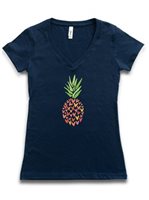 [Soha Living Collaboration] Honi Pua Pineapple Hearts Ladies Hawaiian T-Shirt