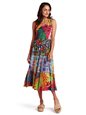 Jams World Fern Grotto Mixed Long Ruffle Dress