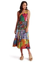 Jams World Fern Grotto Mixed Long Ruffle Dress