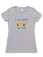 【Soha Living コラボ】 Honi Pua レディースハワイアンUネックTシャツ [Hale&#39;iwa Town]