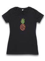 [Soha Living Collaboration] Honi Pua Pineapple Hearts Ladies Hawaiian Crew-neck T-Shirt