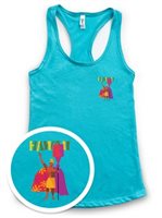 [Soha Living Collaboration] Honi Pua Kamehameha HI Pocket Ladies Hawaiian Racerback Tank Top