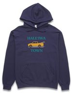 [Soha Living Collaboration] Honi Pua Hale'iwa Town Unisex Hawaiian Hoodie