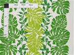 Big Monstera Leaf Natural & Green Poly Cotton LW-24-919