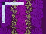 Big Monstera Leaf Plum Poly Cotton LW-24-919