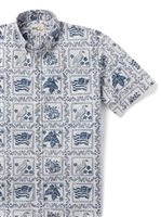 Reyn Spooner Lahaina Sailor White Spooner Kloth Men's Hawaiian Shirt Classic Fit