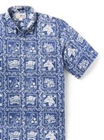 Reyn Spooner Lahaina Sailor Navy Spooner Kloth Men's Hawaiian Shirt Classic Fit