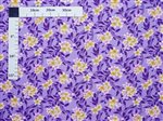 Plumeria & Pikake Lei Lavender Poly Cotton HMR-24-74R