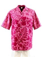 [USED ITEM] Gradation Medley Pink Poly Cotton Men's Hawaiian Shirt (USED)