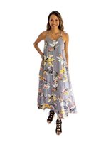 Lani Lau Bird Grey Wailea Dress