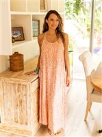 Lani Lau Sea Coral Peach Wailea Dress