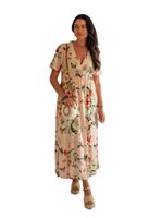 Lani Lau Butterfly Rose Malia Long Dress