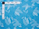 Palm Leaf Blue Poly Cotton NLX-30565