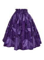 Palm Leaf Purple Poly Cotton NLX-30565