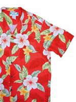 [USED ITEM] Two Palms Leilani Red Rayon Men's Hawaiian Shirt (Used)