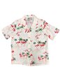 Paradise Found Fine Flamingos Sand Rayon Women&#39;s Hawaiian Shirt