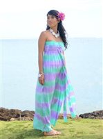 [USED ITEM] TD-802-L Wailea Dress [Rainbow/Green/Long] (USED)