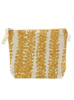 SoHa Living Puakenikeni Lei Yellow Cosmetic Bag Large