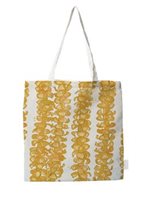 SoHa Living Puakenikeni Lei Yellow Canvas Tote