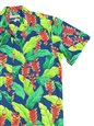 Waimea Casuals Hanging Heliconia Royal Cotton Men&#39;s Hawaiian Shirt