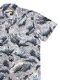 Waimea Casuals Surfer Gray Cotton Men&#39;s Hawaiian Shirt