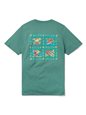 Reyn Spooner Christmas Graphic Pine Cotton Men&#39;s Hawaiian T-shirt