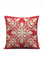 SoHa Living Red Quilt 18" x 18" Pillow Cover