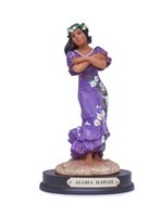 Hula Dancing Pose/Purple Hawaiian Hula Figure