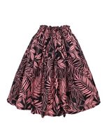 Palm Leaf Black & Pink Poly Cotton NLX-30490