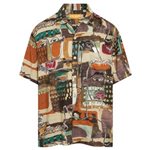 Jams World Visage Brown Rayon Men's Hawaiian Shirt