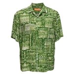 Jams World Kahili Green Rayon Jams World / JAMS Kahili Green Rayon Men's Hawaiian Shirt