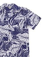 Aloha Republic Hawaii Harmony White Cotton Men's Hawaiian Shirt