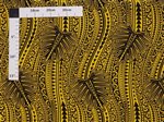 Tapa & Laua'e Fern Black & Yellow Poly Cotton ATX-30203